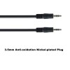 USAMS Y splitter 3.5mm Aux Cord 3ft (0.9m) - HQ Auxiliary Cable for Car, Stereo, Headphones, Speakers, Tablets - 1/8 Aux Audio Cable 