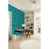 SODENO Colourful Fish Turquoise Textured Wallpaper