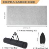 SODENO Wool Pressing Mat for Quilting, 24" X 60" Portable Wool Ironing Mat 100% Felted Wool Iron Board for Quilters