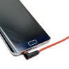 USAMS 3.5mm Aux Cable Short 2Pack 8inch 3Port 3.5mm Right Angle Male to Male Stereo Audio Cable Replacement for Headphones, iPods, iPhones, iPads, Home/Car Stereos