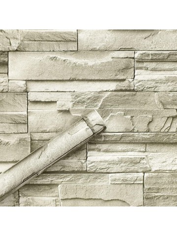 Sodeno 3D Wall Decals 3D Wallpaper Bedroom Living Mural Roll Modern Faux Brick Stone Wall Background 