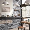 SODENO Stone Peel and Stick Wallpaper Rock 3D Stacked Faux Stone Contact Paper for Wall Self-Adhesive Removable Wallpaper