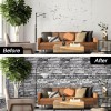 SODENO Stone Peel and Stick Wallpaper Rock 3D Stacked Faux Stone Contact Paper for Wall Self-Adhesive Removable Wallpaper