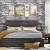SODENO Stone Peel and Stick Wallpaper Rock 3D Stacked Faux Stone Contact Paper for Wall Self-Adhesive Removable Wallpaper