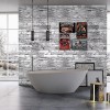 SODENO Stone Peel and Stick Wallpaper Rock 3D Stacked Faux Stone Contact Paper for Wall Self-Adhesive Removable Wallpaper