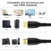 IFEART Ultra High Speed 4 ft HDMI Cable Gold Plated 4K @ 60Hz, Ultra HD, 1080P & ARC Compatible with Laptop, Gaming PC, Monitor, PS5, PS4, Xbox X