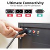 IFEART Standard 3ft 10 Amps 125 Volts Black 3 Prong AC Power Cord Cable for Electronics, TV, Computer, Printer, Radio, Monitor, Laptop, Samsung, Dell, Vizio, LG, Asus