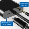 IFEART HDMI to VGA Adapter, HDMI-VGA 1080P Converter with 3.5mm Audio Jack and USB Power Supply for HDMI Laptop, PC, PS4, Blue Ray Player, Raspberry Pi, Xbox to VGA Monitor, Projector