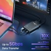 IFEART HDMI Splitter Extended Display for Dual Monitor, 1080p@60Hz USB A or USB-C to HDMI Vga Adapter for Extended Display of Laptop Monitor Desktop TV