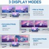 IFEART HDMI Splitter Extended Display for Dual Monitor, 1080p@60Hz USB A or USB-C to HDMI Vga Adapter for Extended Display of Laptop Monitor Desktop TV
