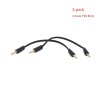 USAMS Headphone  Computer 3.5mm male to 3.5mm Male Headphone Mic Audio  Cable Smartphone Headset to PC Adapter 