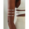 Solid Minimalist Layered Arm Cuff