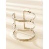 Solid Minimalist Layered Arm Cuff