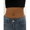 2pcs Heart Decor Waist Chain
