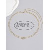 2pcs Heart Decor Waist Chain