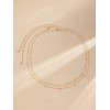 2pcs Faux Pearl Charm Waist Chain