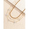 2pcs Bead Decor Waist Chain
