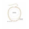 2pcs Bead Decor Waist Chain