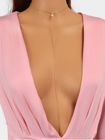 Rhinestone Decor Body Chain