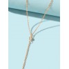 Rhinestone Decor Body Chain