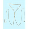 Rhinestone Decor Body Chain