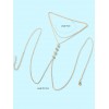 Rhinestone Decor Body Chain