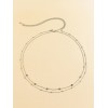 2pcs Disc Decor Waist Chain