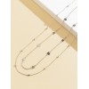 2pcs Disc Decor Waist Chain