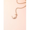 Moon Heart Charm Layered Thigh Chain